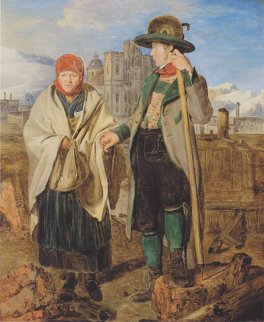 Scena di Dopo l'incendio a Mariazell - Neue Galerie am Universalmuseum Joanneum